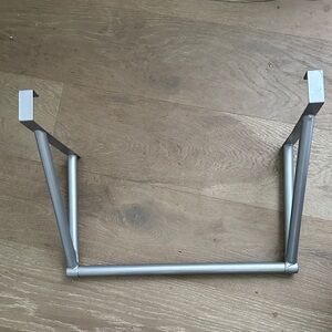 Silver Metal Over-The-Door Closet Organizer